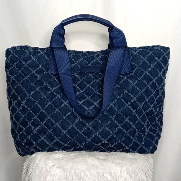 KURT GEIGER LONDON Oversized Denim Fabric Shopper - Picture 3 of 17